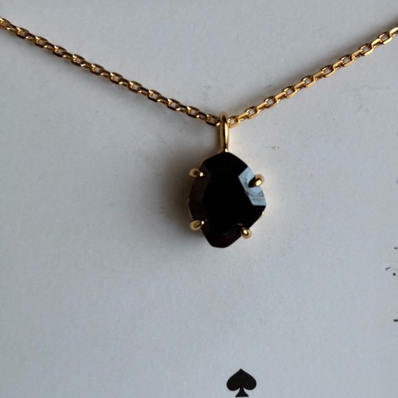 kate spade Gold and Black Pendant Necklace - Picture 2 of 8